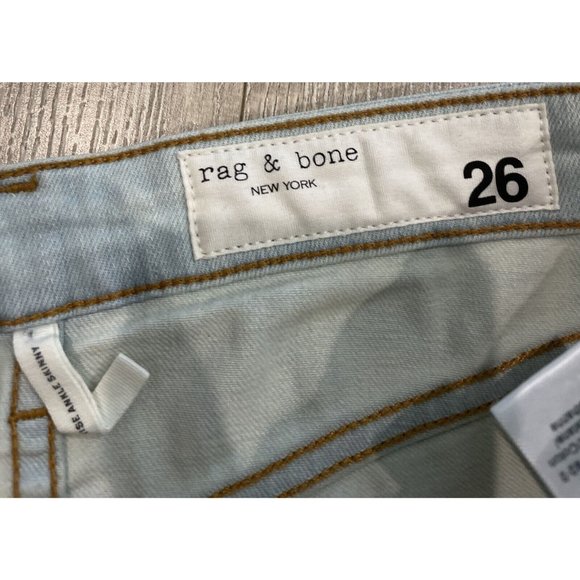 Rag & Bone Women's Nina High Rise Ankle Skinny Jeans Lake District Sz 26 NWT - Picture 7 of 14